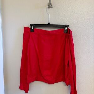 Bardot Strapless Red Women's Skirt